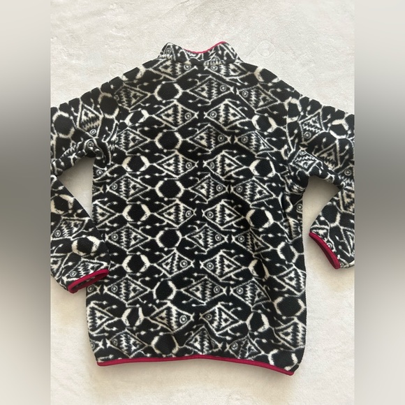 Patagonia Synchilla Snap-T Fleece Ikat Big Fish Pullover Women’s Small - Picture 7 of 8